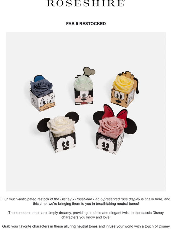 Roseshire: Disney's Fab 5 is Back, with New Colors! | Milled