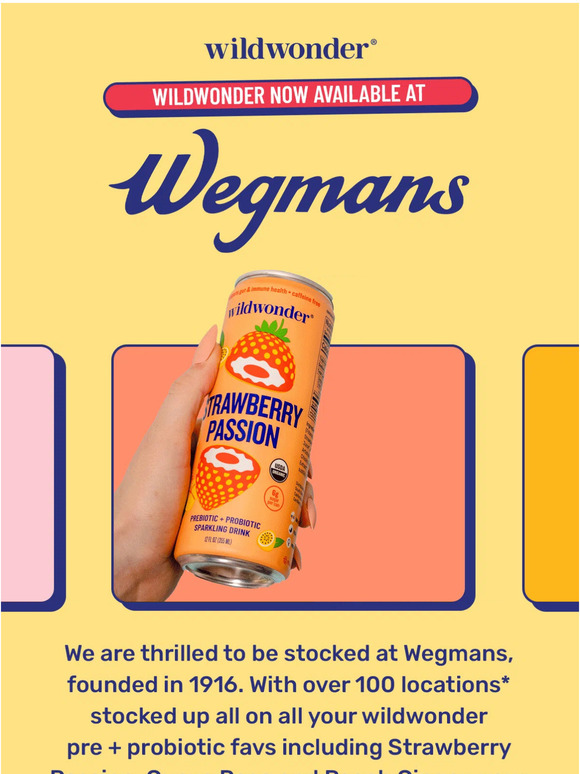 wildwonder Now at Wegmans! 🛒