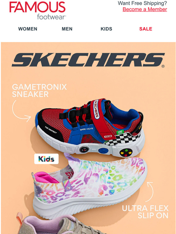 Famous Footwear Skechers for the whole family Milled