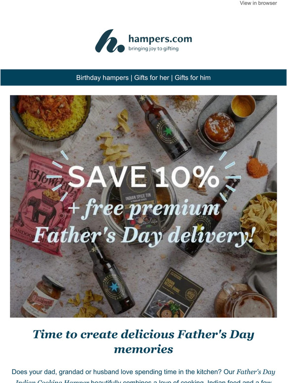 10% off all gifts for Dad 📢