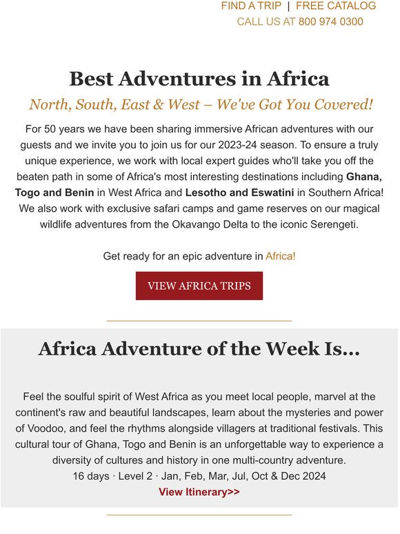 Best Adventures in Africa