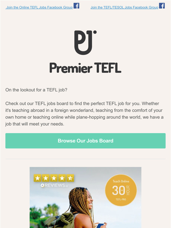 TEFL Jobs Just For You 📬