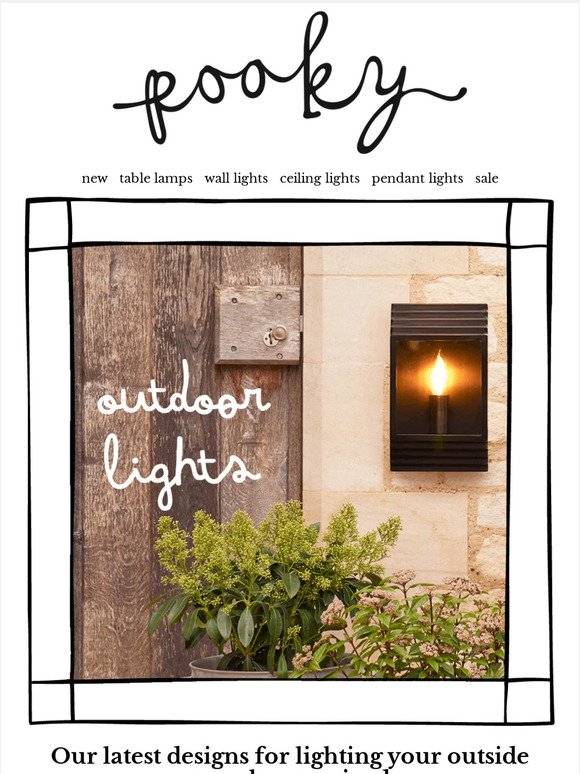 Celebrate the sundown hours with our latest outdoor lighting beauties