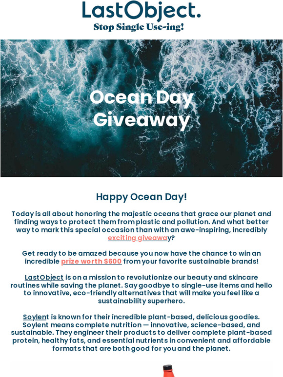 We celebrate Ocean Day with an exciting Giveaway!