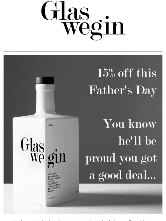 15% off this Father's Day