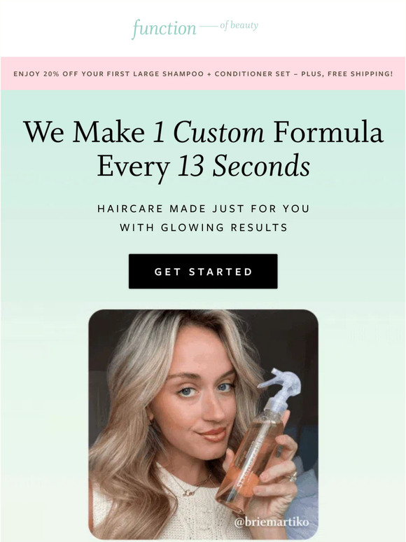 Function of Beauty 1 formula every 13 seconds 🤯 Milled