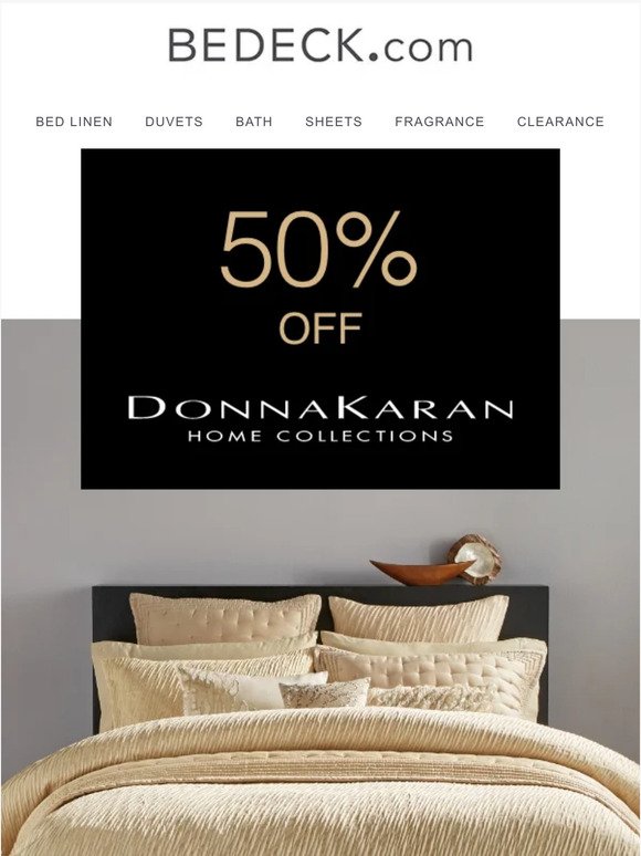 50% off Donna Karen Home Collection