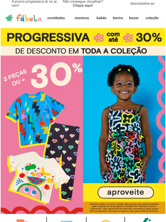 Até 30% em TODA coleção 💙
