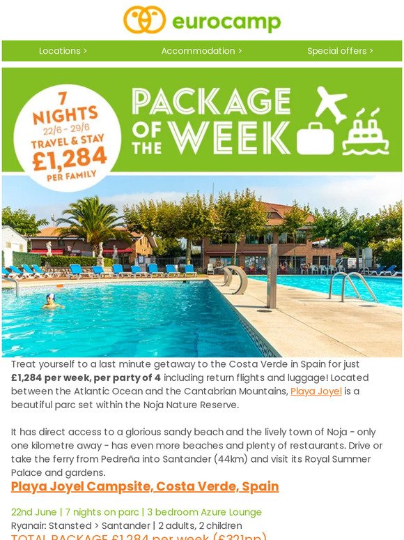 A week in sunny Spain, just £1,284 including flights