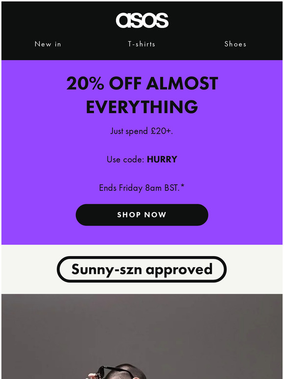 20% off almost everything! 😜