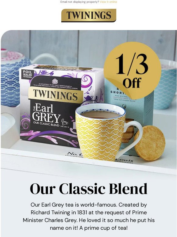1/3rd Off Earl Grey - Our Classic Blend