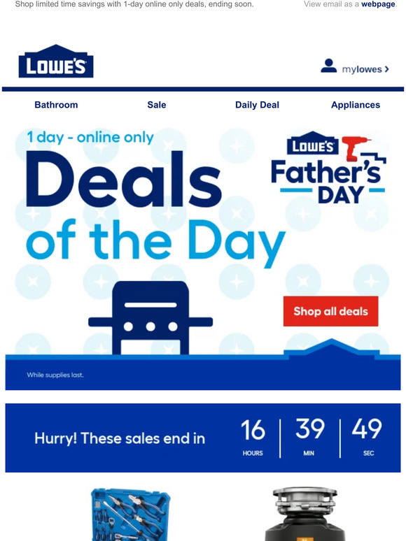 Lowes Email Newsletters Shop Sales, Discounts, and Coupon Codes