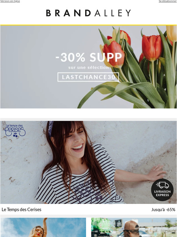 Promo Last Chance | Le Temps des Cerises, Levi's Kids, Canadian Peak, Roza...