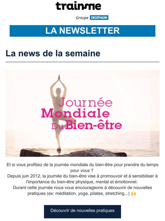 Prenez un moment pour vous lors de la journée du bien-être ! 🌿