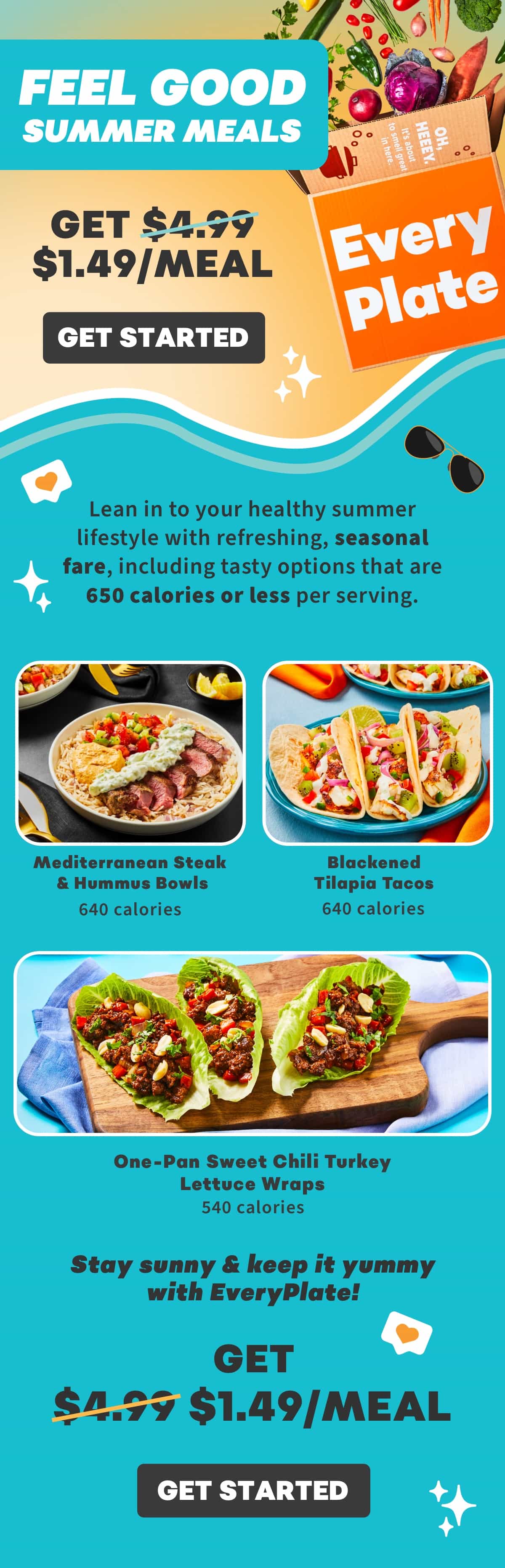 EveryPlate NEW Caloriesmart and budget friendly recipes💡 Milled