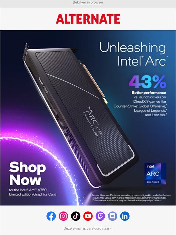 De Intel® Arc™ A750 is beter dan ooit!