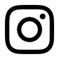 Instagram logo made up of a square-shaped camera icon.