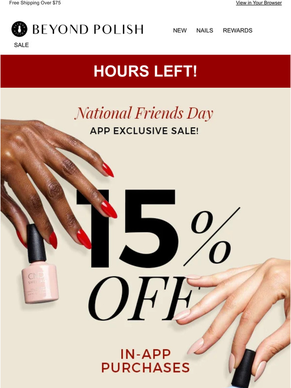 ⌛ Hey friend, 15% OFF ends TONIGHT!
