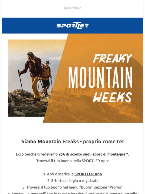 Sono arrivate le Freaky Mountain Weeks!