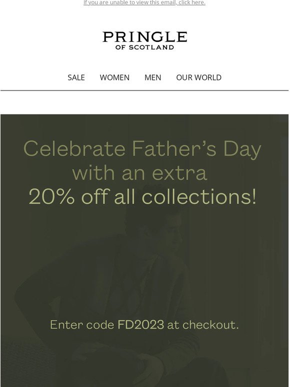 Celebrate Father's Day with an Extra 20% off! 🖤