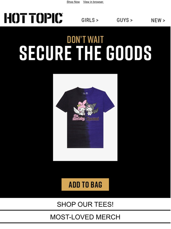 Still browsing? It's time to add to cart.