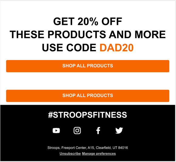 Stroops Father's Day Sale Starts Today Get 20% OFF Sitewide