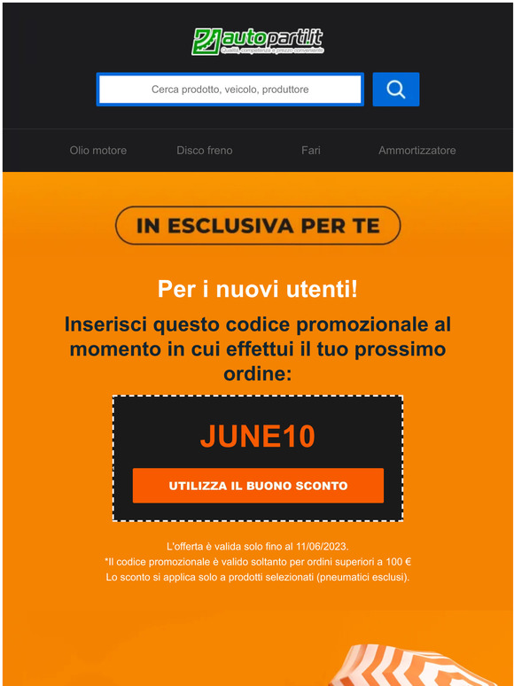 🎁 Coupon da【10€】sul primo ordine