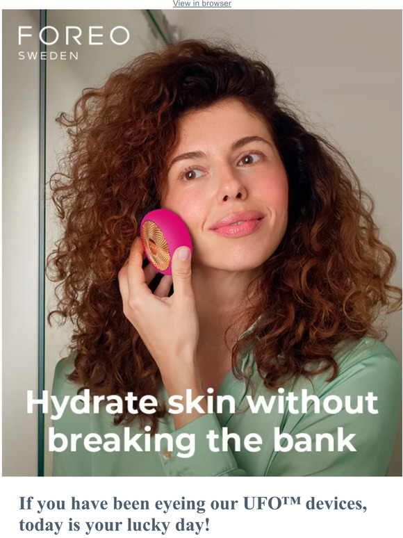 💦😱 Time to hydrate with 50% off UFO™ devices! 😱🎉