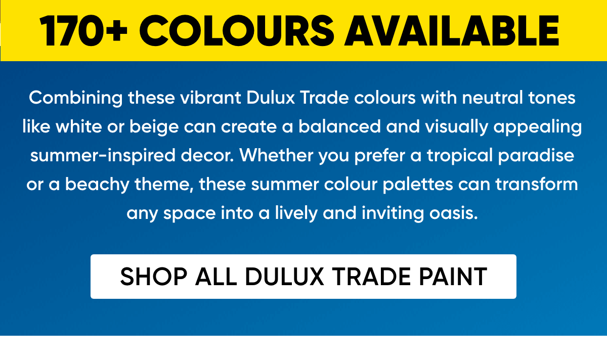 Toolstation Dulux Trade Colour palettes for summer Milled