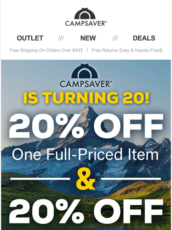 CampSaver Anniversary Sale! Milled