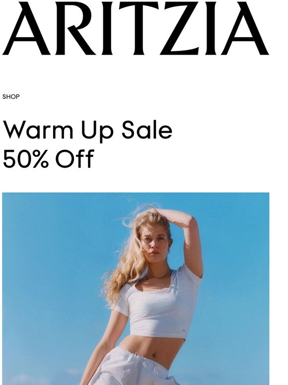 Aritzia Email Newsletters Shop Sales, Discounts, and Coupon Codes