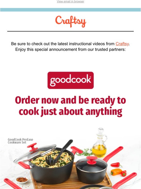 Order now and be ready to cook just about anything
