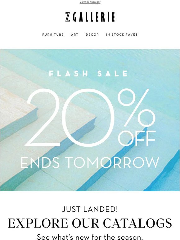 FLASH SALE Alert! 20% Off Everything Is Now On