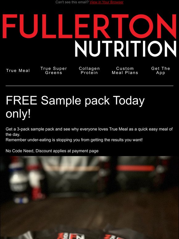 FREE Sample True Meal!