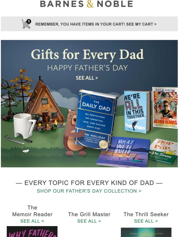 B&N Is the One-Stop Shop for Your Father’s Day Needs