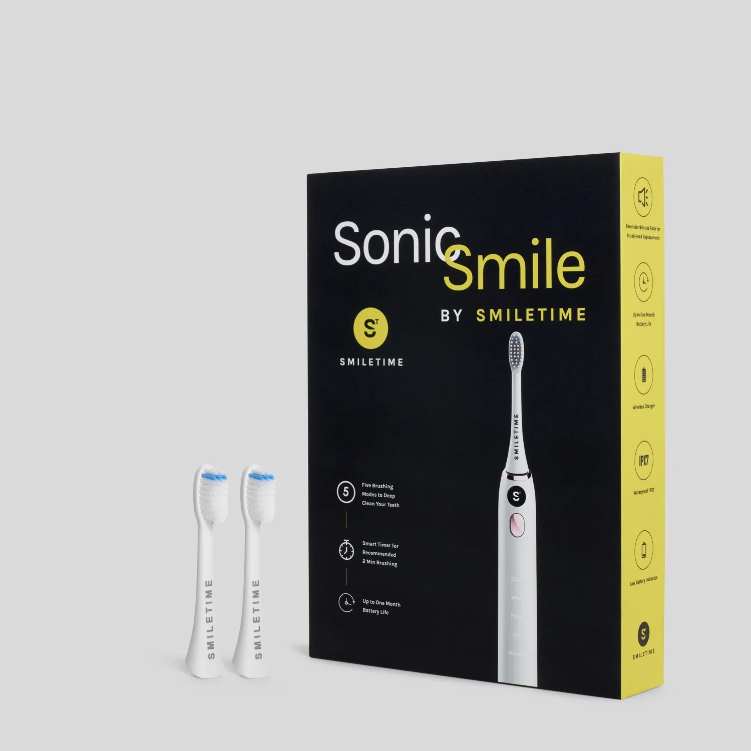 Image of Sonic Smile Electric Toothbrush Replacement Heads - Set Of Two