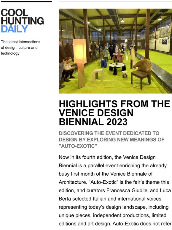 Highlights from the Venice Design Biennial and a Spotlight on World Ocean Day in Cape Cod