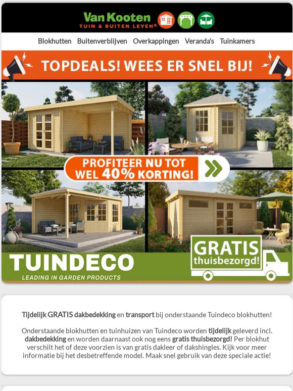 Tuinhoutvillage.nl: TOPDEALS Op Tuindeco Blokhutten En Tuinhuisjes Bij ...