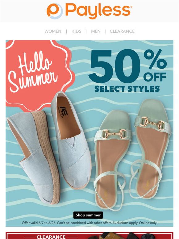 🔥HOT🔥 deal: Up to 50% off select styles!