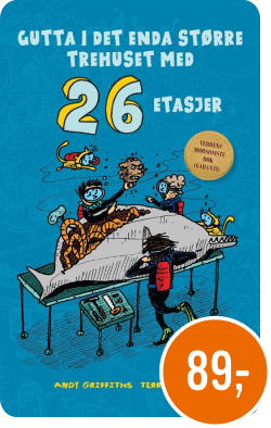 Gutta i det enda større trehuset med 26 etasjer av Andy Griffiths 89kr