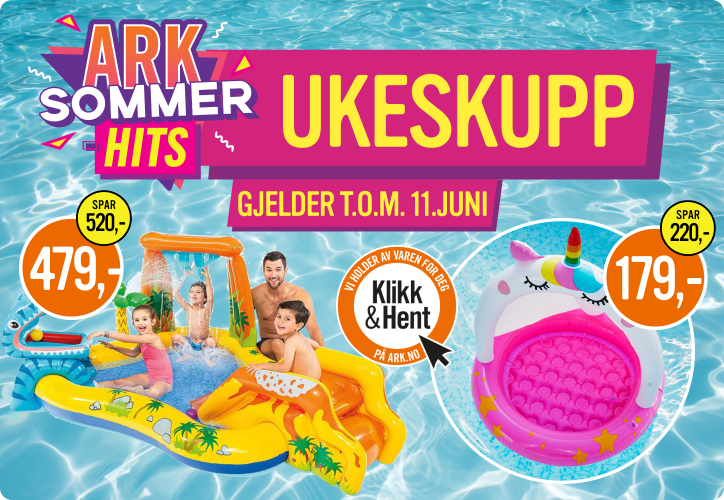 Ukeskupp badebasseng gjelder t.o.m. 11. juni