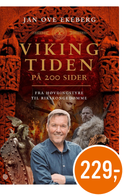 Vikingtiden på 200 sider av Jan Over Ekeberg 229kr