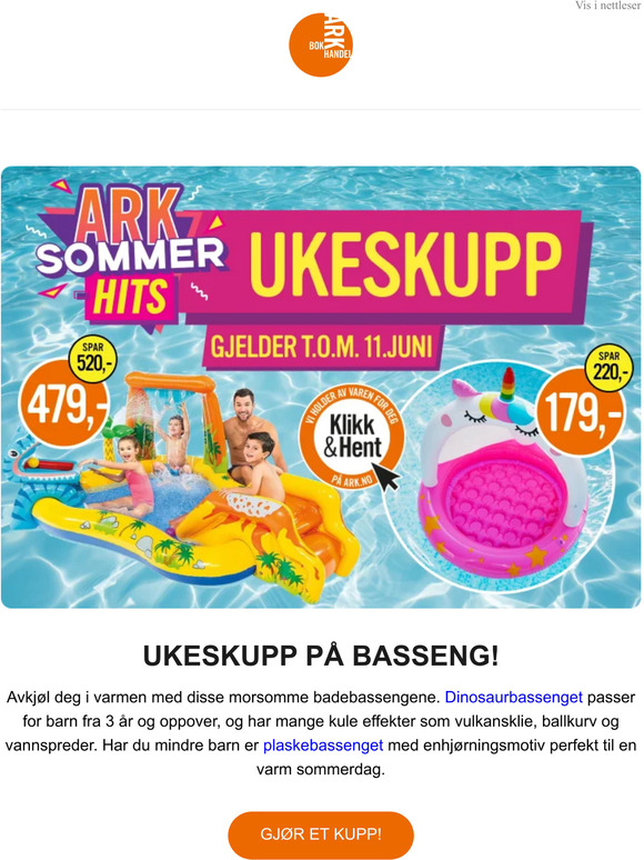 UKESKUPP PÅ BASSENG!