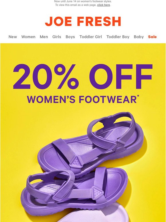 🚨 20% Off Footwear! 🚨