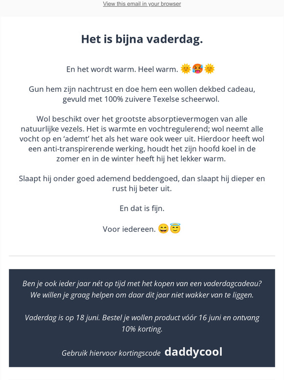 Actie verlengd! Keep Daddy Cool