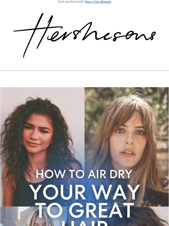 How to get Great Air–Dried Hair this Summer