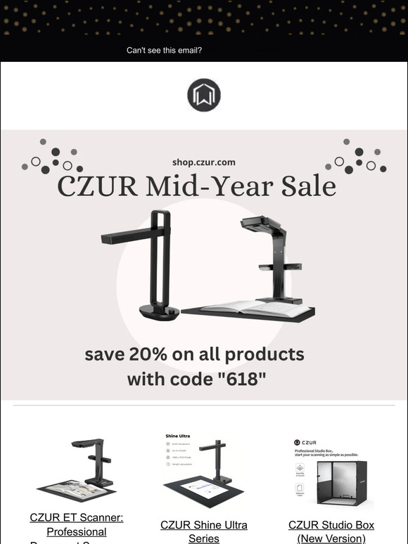CZUR Mid-Year Sale: Get 20% OFF