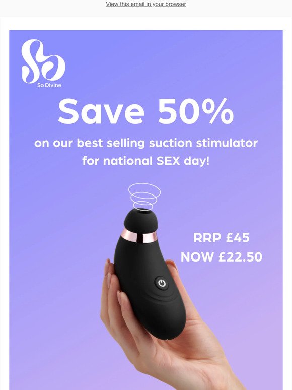 Save 50% Off Our Irreplaceable Suction Stimulator