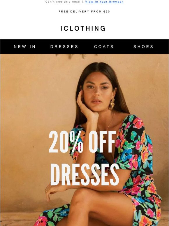 Flash Discount! 20% off Dresses 🎉