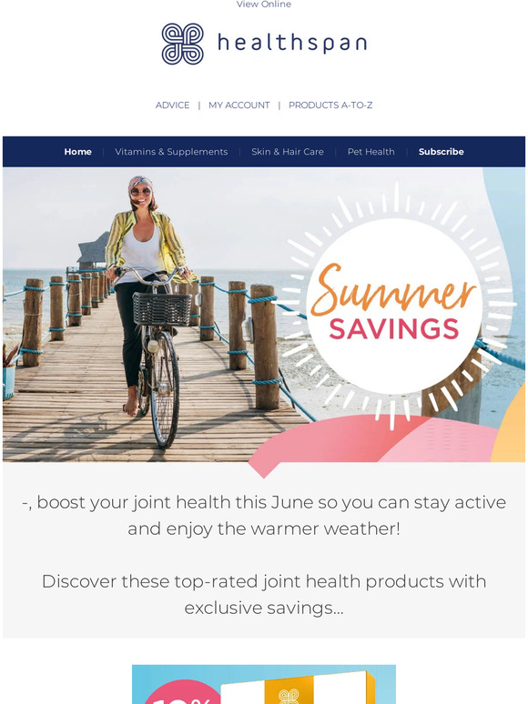 Use your Summer Savings to boost your joint health with these top-rated products!